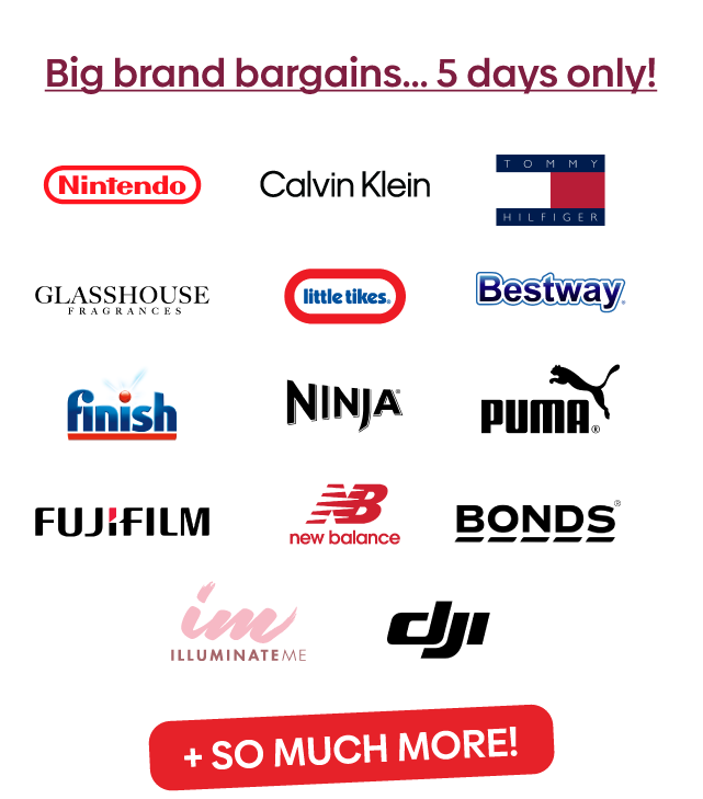 #Big brand bargains... 5 days only!