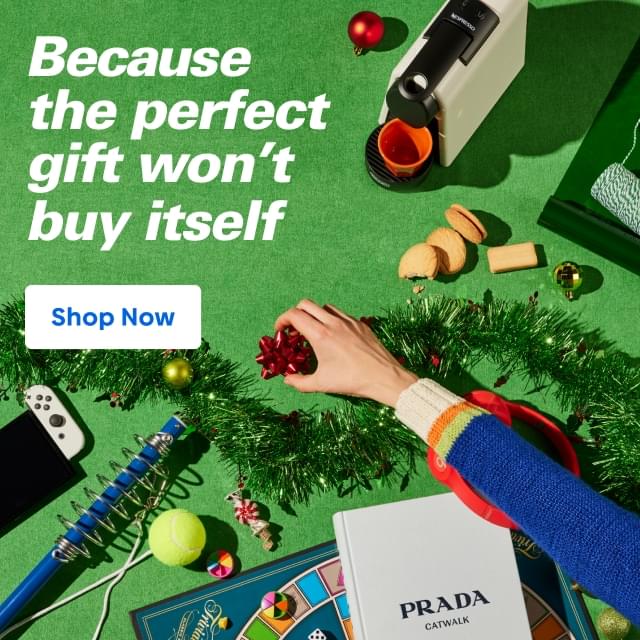 #Because the perfect gift won't buy itself - Shop Now