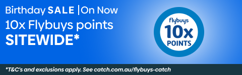Catch Birthday Sale on Now - Get 10x Flybuys Points Sitewide!