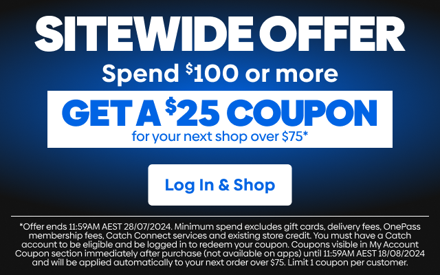 Spend $100 or more & get a $25 coupon for your next shop over $75*