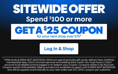 Spend $100 or more & get a $25 coupon for your next shop over $75*