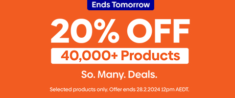 20% OFF 40,000+ Products - Ends Tomorrow!