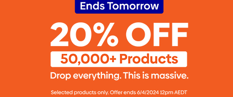 20% Off 50,000+ Products - Ends tomorrow