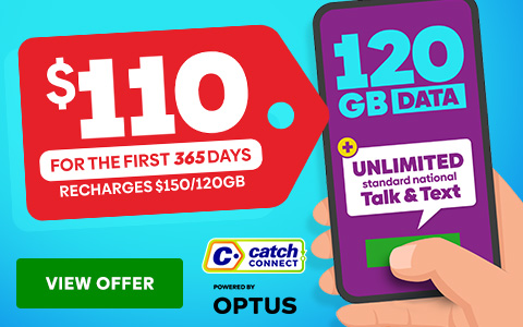 Catch Connect 365 Day Mobile Plan - 120GB