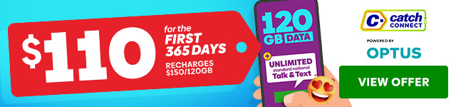 Catch Connect 365 Day Mobile Plan - 120GB