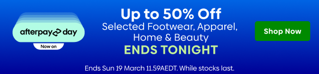 Up to 50% Off Selected Footwear, Apparel, B ENDS TONIGHT Ends Sun 19 March 11.59AEDT. While stocks last. 