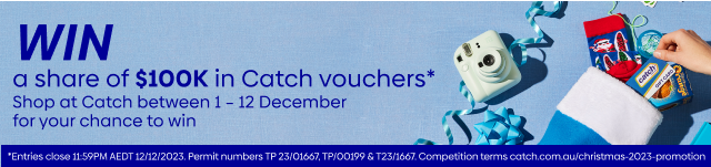 Shop from Dec 1-12 for your chance to win a Catch voucher!*