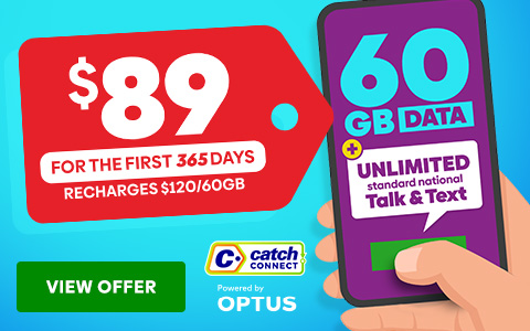 Catch Connect $89 for the first 365 days