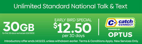 Catch Connect Early Bird Special 30 Days for $12.50 - Shop Now