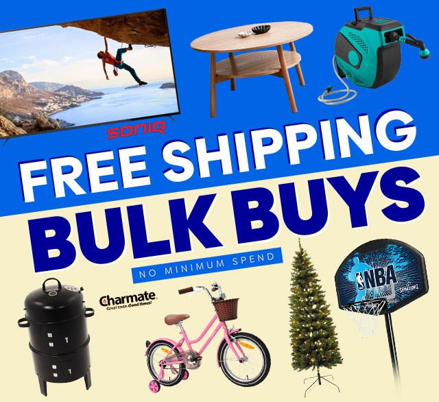 Free Shipping: Bulk Buys - No Minimum Spend