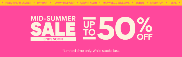 Mid-Summer Sale - Up to 50% Off