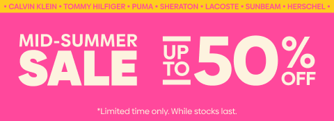 Mid-Summer Sale - Up to 50% Off