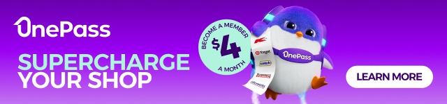 Supercharge your shop with OnePass - Not a Member? Sign Up Now!