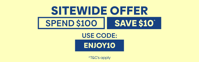 Sitewide Offer Spend $100 & Save $10