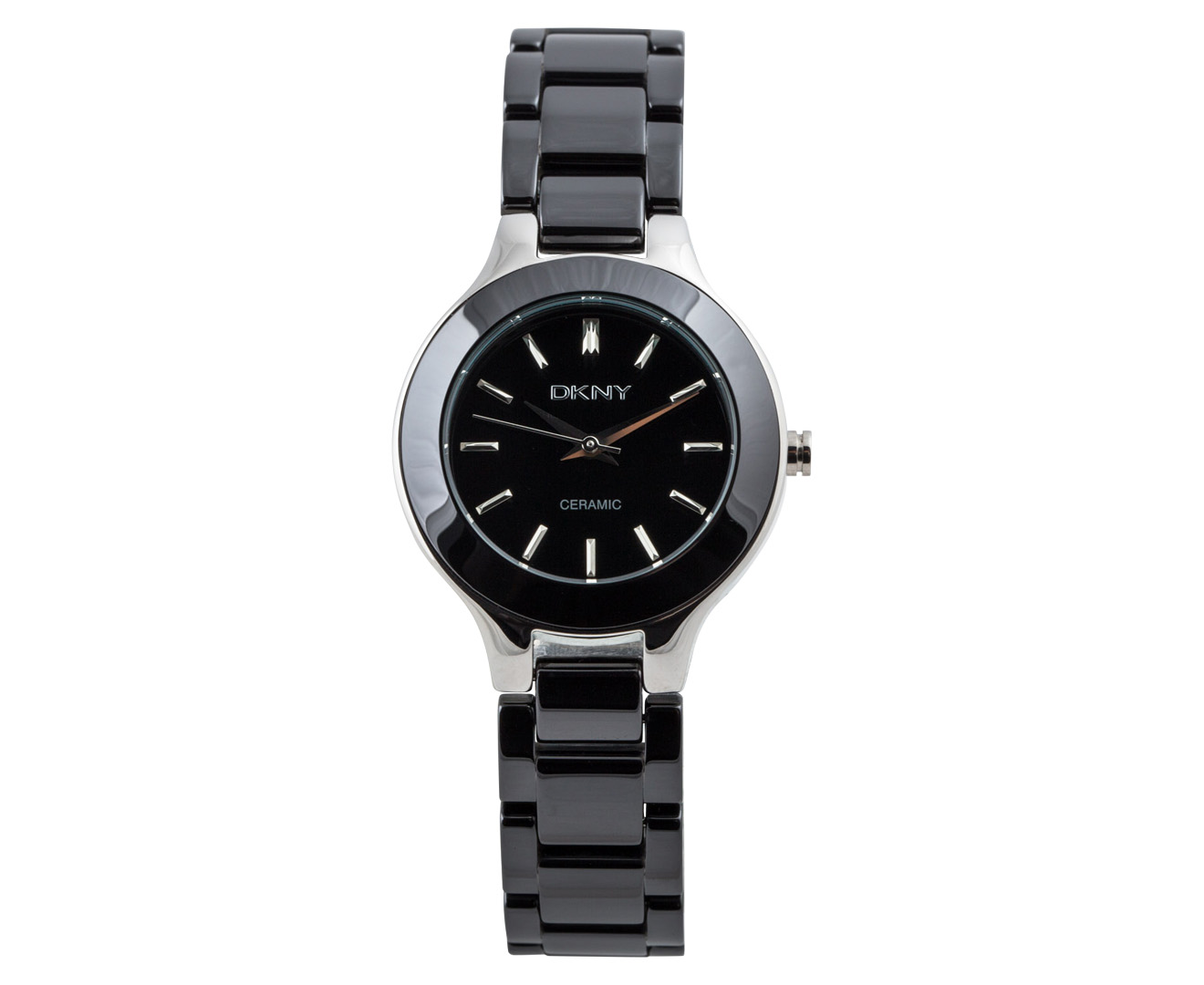 Dkny black ceramic watch online