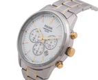 Pulsar Men's Chronograph Watch - Silver/Gold 