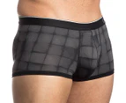 Calvin Klein Men's Low Rise Trunk - Penciled Black Print