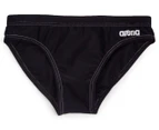 Arena Boys' Satamix Junior Brief - Black/Silver