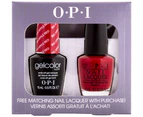 OPI GelColor Lacquer - Big Red Apple 2pk
