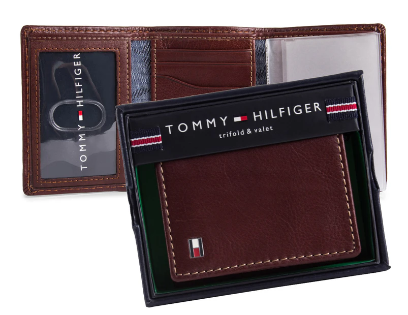Tommy hilfiger wallet tan on sale