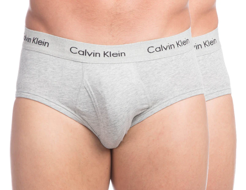Calvin Klein Men's Stretch Brief 2-Pack - Heather Grey