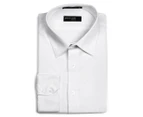 Pierre Cardin Men's Cross Stitch Shirt 43 Neck/91 Sleeve - White