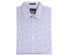 Pierre Cardin Men's Floral Print Shirt - Blue/White