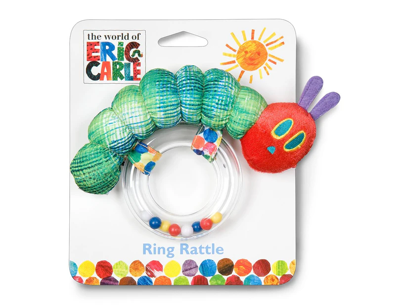 The Very Hungry Caterpillar 13cm Ring Rattle