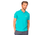 The Duffer of St. George Men's Merton Washed Polo - Jade