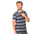 The Duffer of St. George Men's Emery Polo - Grey/Navy