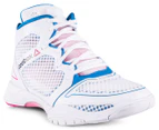 Reebok Women's Studio Pump 25th Shoe - White/Blue/Pink