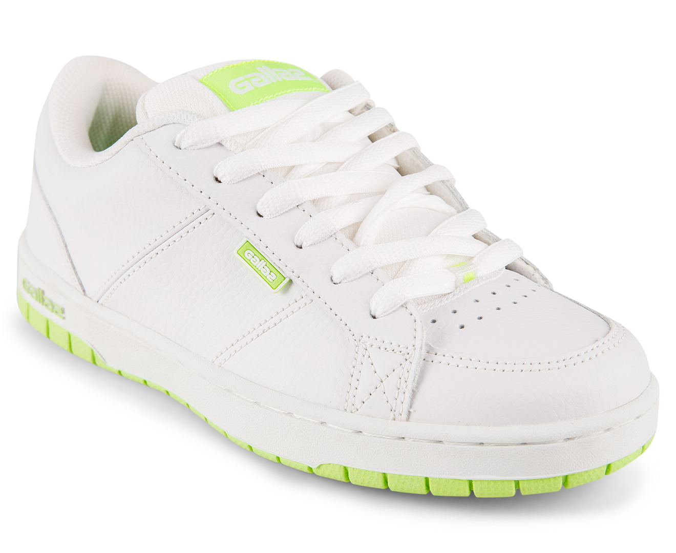 Shoes - White/Lime Green 