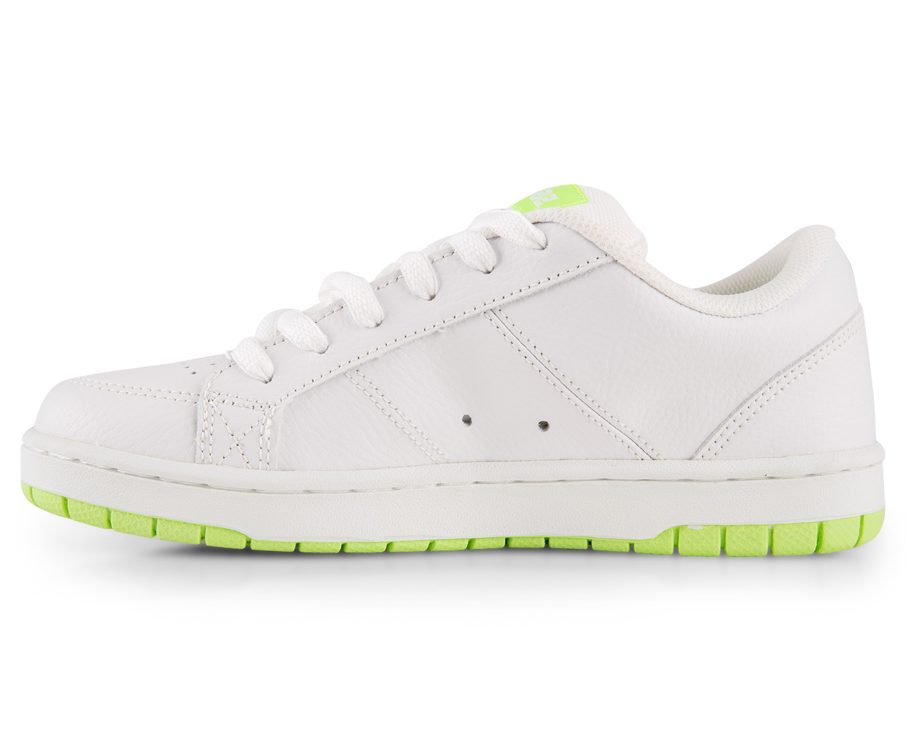 Gallaz Women s Post Shoes White Lime Green