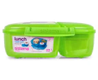 Sistema Lunch Box Triple Split 2L - Green