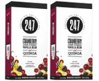 2 x 247 Breakfast Biscuits Cranberry, Dark Cherry, Vanilla Bean & Quinoa 180g 4pk