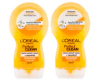 2 x L'Oréal Perfect Clean Gentle Apricot Scrub + CleanPod Exfoliating 150mL