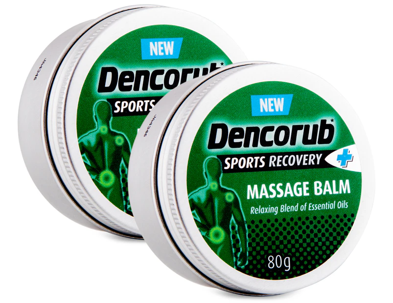 2 x Dencorub Sports Recovery Massage Balm 80g