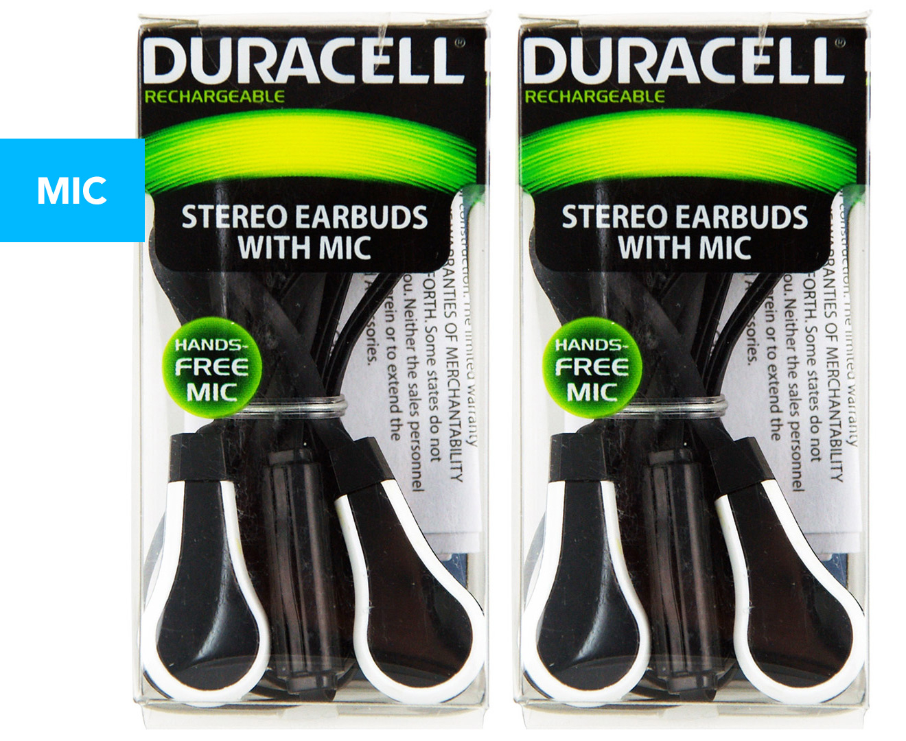 Duracell stereo hotsell headset with mic