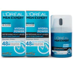 2 x L'Oréal Men Expert Hydra Power Refreshing Moisturiser 50mL