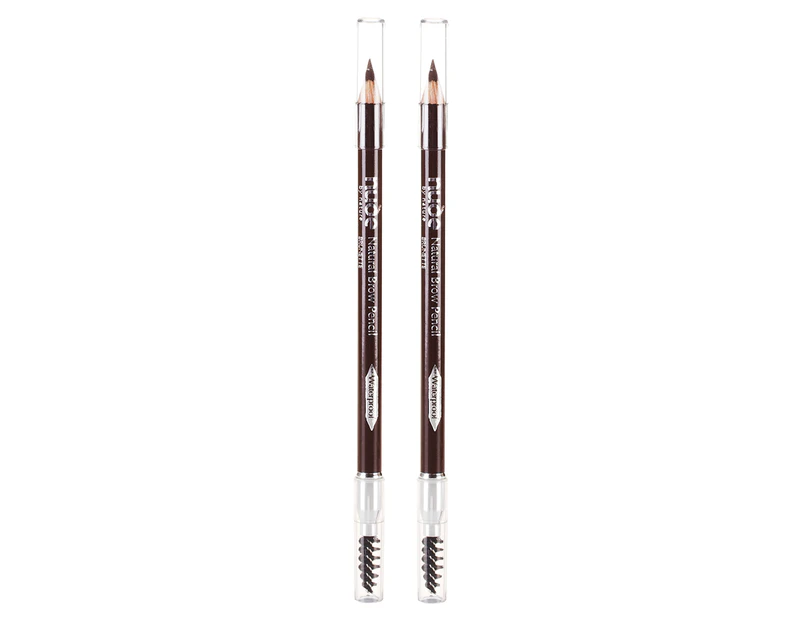 2 x Nude by Nature Mineral Waterproof Brow Liner - Brunette