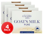 4 x Country Life Goat's Milk Pure Baby Cleansing Bar 100g