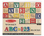 Melissa & Doug Wooden ABC/123 Blocks