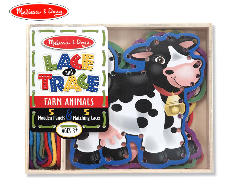 Melissa & Doug Lace & Trace Farm Animals