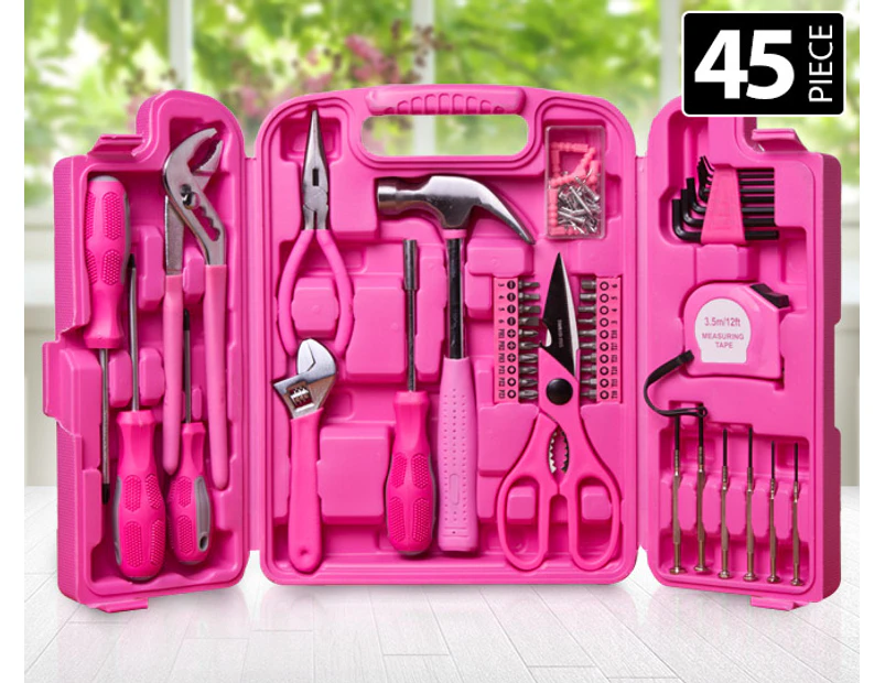 45-Piece DIY Tool Kit - Pink
