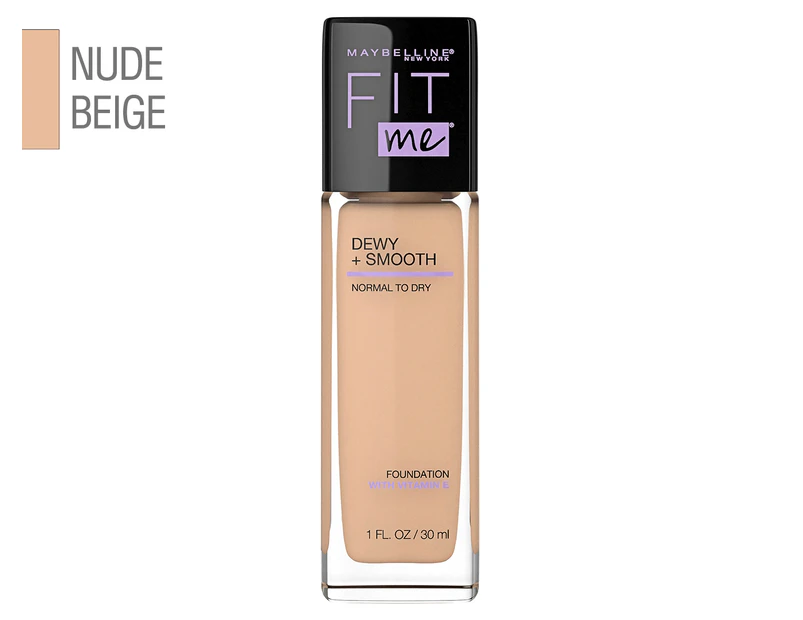 Maybelline Fit Me Dewy + Smooth Foundation 30mL - Nude Beige