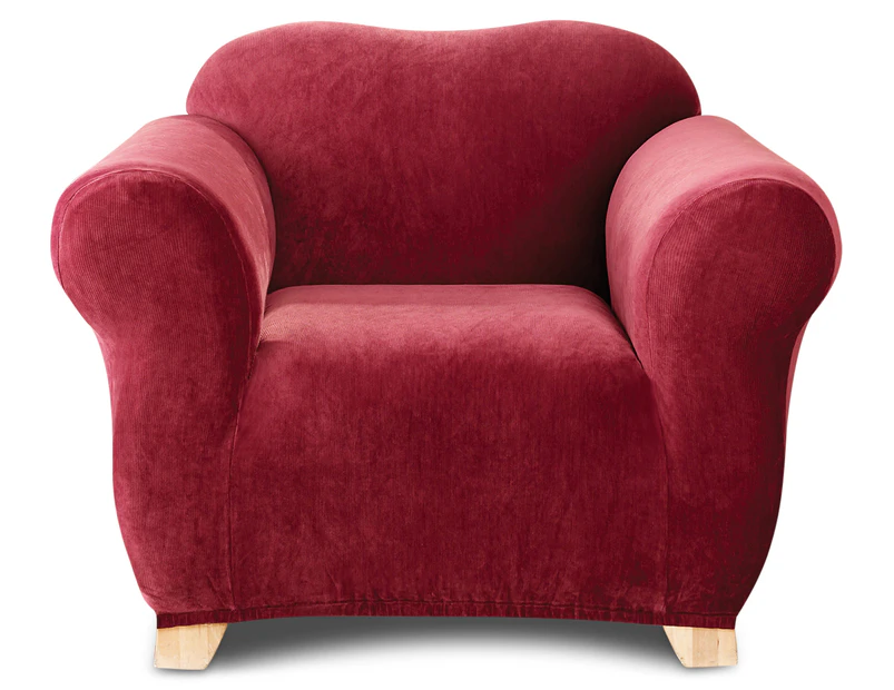 Sure Fit Stretch Armchair Cover - Red