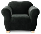 Sure Fit Stretch Armchair Cover - Ebony