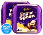 2x Cadbury Egg n' Spoon Milk Chocolate 4Pk