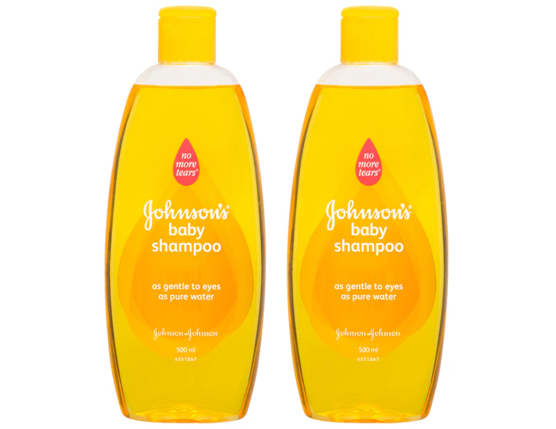 2 x Johnson's Baby Shampoo 500mL