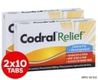 2 x 10 Tabs Codral Relief Cold & Flu Decongestant Tabs 1